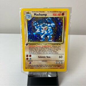 Machamp 8/102 Base Set 1st Edition Mint Holo Pokemon 1999 WOTC Vintage Card